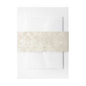 Pearl Damask Wedding Elegante Stationery Einladungsbanderole (Vorderseite Beispiel)