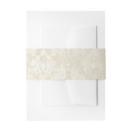 Pearl Damask Wedding Elegante Stationery Einladungsbanderole