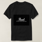 Pearl Drum The Best Reason to Play Drums - WHITE L T-Shirt (Design vorne)