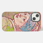 Pearl Earring iPhone Hülle (Rückseite (Horizontal))