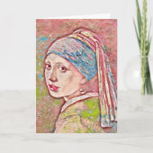 Pearl Earring Karte (Vorderseite)