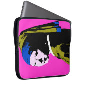 Pearl Earring Pop Art Style Laptopschutzhülle (Vorne Rechts)