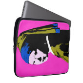 Pearl Earring Pop Art Style Laptopschutzhülle (Vorne Rechts)