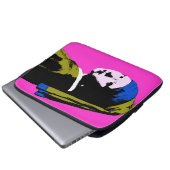 Pearl Earring Pop Art Style Laptopschutzhülle (Vorne Knopf)