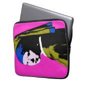 Pearl Earring Pop Art Style Laptopschutzhülle (Vorderseite Links)