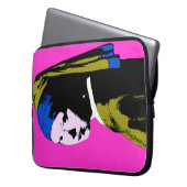 Pearl Earring Pop Art Style Laptopschutzhülle (Vorderseite Links)