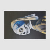 Pearl Earring Skull Vermeer Parody Decoupage L 134 Seidenpapier (Vorderseite)