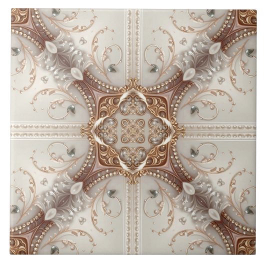 Pearl Embellishments Ceramic Tile Fliese (Vorderseite)