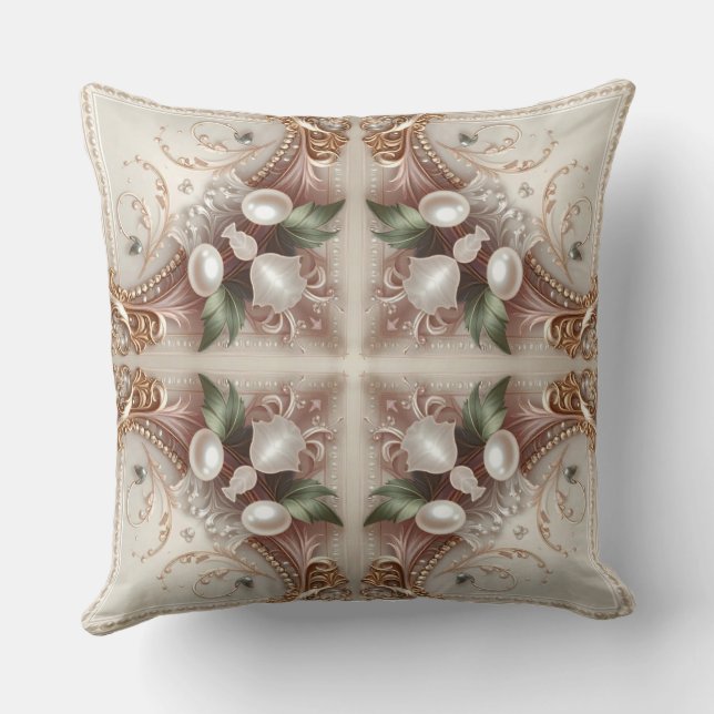 Pearl Embellishments Throw Pillow Kissen (Rückseite)