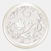 Pearl "Embossed Damask Umschlag Aufkleber (Vorderseite)