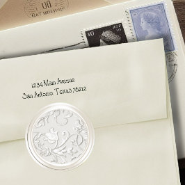 Pearl "Embossed Damask Umschlag Aufkleber