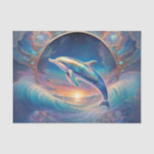 Pearl Essence Dolphin Decoupage Tissue Seidenpapier (Vorderseite)