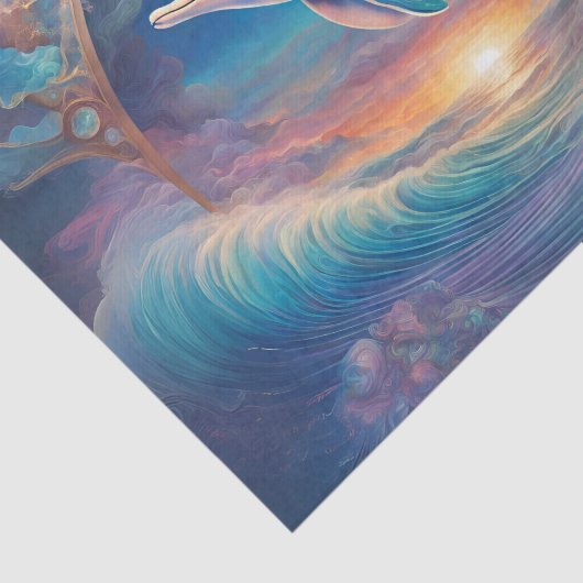 Pearl Essence Dolphin Decoupage Tissue Seidenpapier (Ausschnitt)