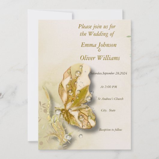 Pearl Fantasy Art Einladung (Vorderseite)