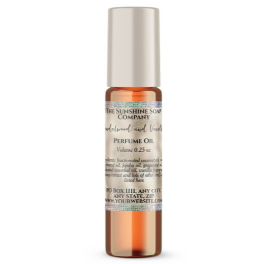 Pearl Foil Holographic Glitzer Roller Flaschenetik Quadratischer Aufkleber