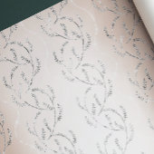 Pearl Funkelnd Laurel Floral Silver Diamonds Geschenkpapier