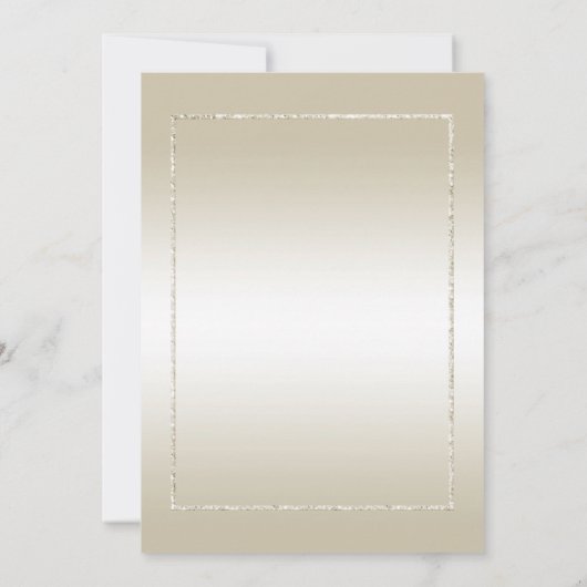 Pearl Gem & Glitzer 30. Hochzeitstag Einladung (Rückseite)