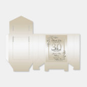 Pearl Gem & Glitzer 30. Hochzeitstag Geschenkschachtel (Ungefaltet)