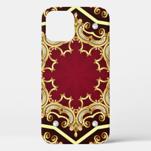Pearl Gold Frame Illustration Hintergrund Case-Mate iPhone Hülle