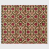 Pearl Gold Frame Illustration Hintergrund Geschenkpapier (Flach)