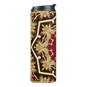 Pearl Gold Frame Illustration Hintergrund Thermosbecher (Nach links gedreht)