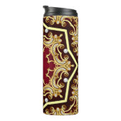 Pearl Gold Frame Illustration Hintergrund Thermosbecher (Nach rechts gedreht)