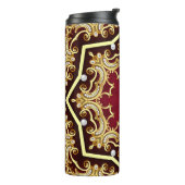 Pearl Gold Frame Illustration Hintergrund Thermosbecher (Nach links gedreht)