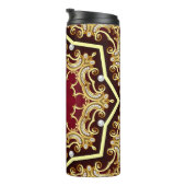 Pearl Gold Frame Illustration Hintergrund Thermosbecher (Nach rechts gedreht)
