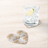 Pearl Gold Rose Hochzeit Untersetzer (Vor Ort)