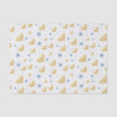 Pearl Gray Hanukkah Menorah Star von David Pattern Seidenpapier (Vorderseite)