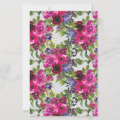 Pearl Grey Floral Watercolor Game Over oder Under (Rückseite)