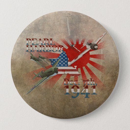 Pearl Habor 7. Dezember 1941 Button (Vorderseite)