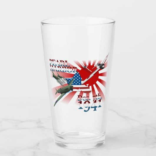 Pearl Habor 7. Dezember 1941 Glas (Vorderseite)
