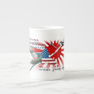 Pearl Habor 7. Dezember 1941 Knochen-China Tasse