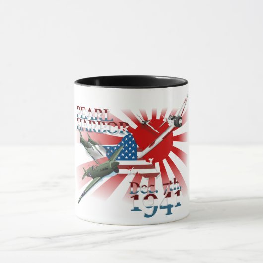 Pearl Habor 7. Dezember 1941 Tasse (Zentrum)