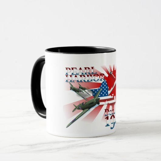 Pearl Habor 7. Dezember 1941 Tasse (Vorderseite Links)