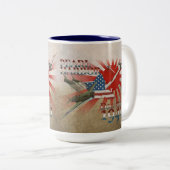 Pearl Habor 7. Dezember 1941 Zwei-Tone-Kaffee-Tass Zweifarbige Tasse (VorderseiteRechts)