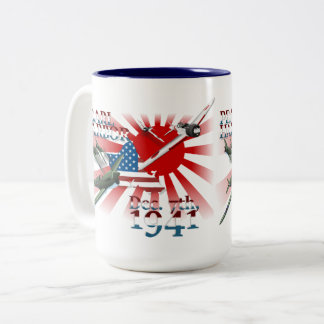 Pearl Habor 7. Dezember 1941 Zweifarbige Tasse