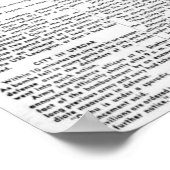 Pearl Harbor Attack Newspaper Poster (Ecke)