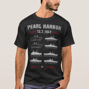 Pearl Harbor Battleship Gedenktag 7. Dezember T-Shirt