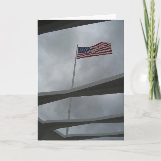 Pearl Harbor Flag Card Karte (Vorderseite)