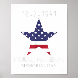 Pearl Harbor Gedenktag Vintage  Poster