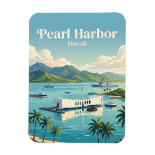Pearl Harbor Hawaii Magnet