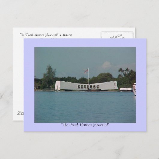 "PEARL HARBOR" MEMORIAL, "The Pearl Harbour Mem... Postkarte (Vorne/Hinten)