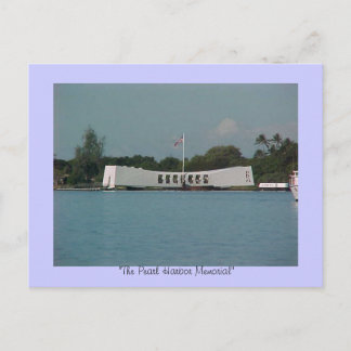 "PEARL HARBOR" MEMORIAL, "The Pearl Harbour Mem... Postkarte
