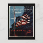 Pearl Harbor Postkarte (Vorderseite)