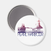 Pearl Harbor Skyline Design Magnet (Vorderseite/Rückseite)