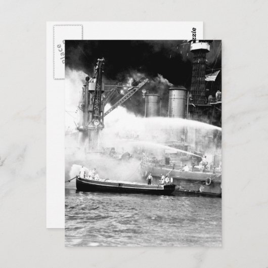 Pearl Harbour, aufgenommen von Überraschungsbild_K Postkarte (Vorne/Hinten)