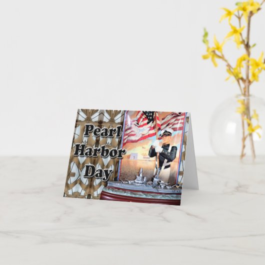 Pearl Harbour Day Karte (Gelbe Blume)