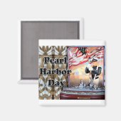 Pearl Harbour Day Magnet (Vorderseite/Rückseite)
